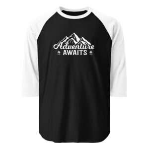 Adventure Awaits – 3/4 sleeve shirt