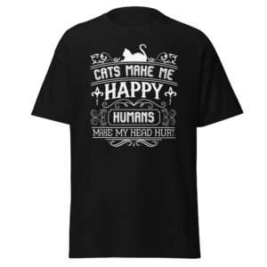 Cats Make Me Happy – Unisex classic tee