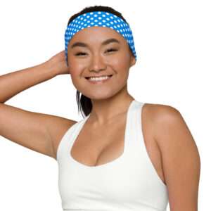 Polka Dots Blue – Headband