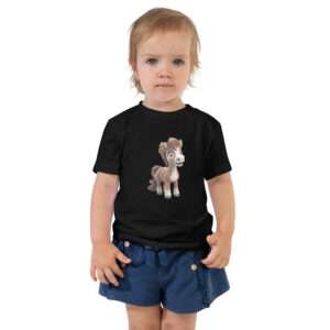 Cute Brown Horse – Toddler Short Sleeve Tee