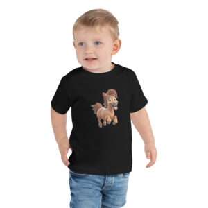 Happy Brown Horse – Toddler Short Sleeve Tee