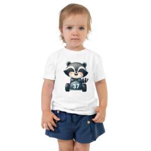 Raccoon Racer – Toddler Short Sleeve Tee