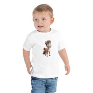 Cute Brown Horse – Toddler Short Sleeve Tee