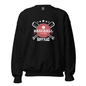 Baseball Happy Place – Unisex Sweatshirt