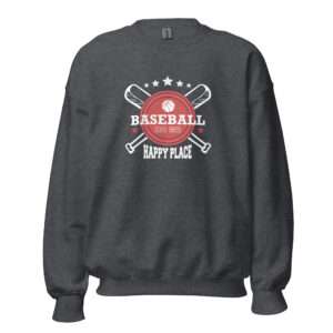 Baseball Happy Place – Unisex Sweatshirt