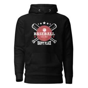 Baseball Happy Place – Unisex Hoodie