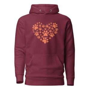 Love Dogs Heart – Unisex Hoodie