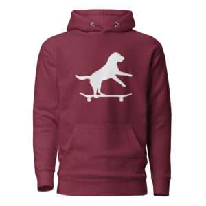 Skateboarding Dog – Unisex Hoodie