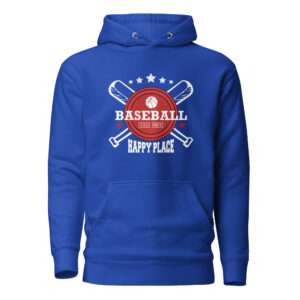 Baseball Happy Place – Unisex Hoodie